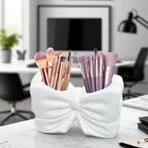 Bow Shape Ceramic Makeup brush Holder